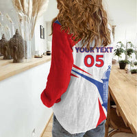 Puerto Rico Baseball Custom Women Casual Shirt El Morro Sporty Style
