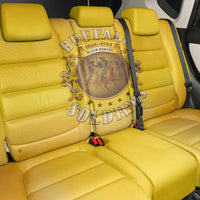 Honor Buffalo Soldiers Back Car Seat Cover African American Cavalry Yellow Version - Wonder Print Shop