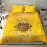 Honor Buffalo Soldiers Bedding Set African American Cavalry Yellow Version - Wonder Print Shop