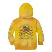 Honor Buffalo Soldiers Kid Hoodie African American Cavalry Yellow Version - Wonder Print Shop