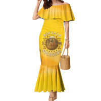 Honor Buffalo Soldiers Mermaid Dress African American Cavalry Yellow Version - Wonder Print Shop