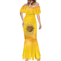 Honor Buffalo Soldiers Mermaid Dress African American Cavalry Yellow Version - Wonder Print Shop