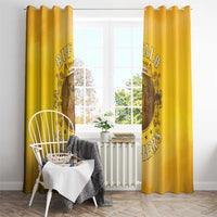 Honor Buffalo Soldiers Window Curtain African American Cavalry Yellow Version - Wonder Print Shop