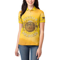 Honor Buffalo Soldiers Women Polo Shirt African American Cavalry Yellow Version - Wonder Print Shop