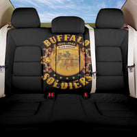 Honor Buffalo Soldiers Back Car Seat Cover African American Cavalry Black Version - Wonder Print Shop