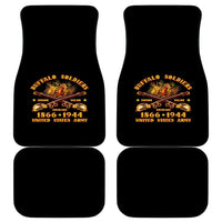 Honor Buffalo Soldiers Car Mats African American Cavalry Black Version - Wonder Print Shop
