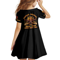 Honor Buffalo Soldiers Kid Short Sleeve Dress African American Cavalry Black Version - Wonder Print Shop