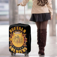 Honor Buffalo Soldiers Luggage Cover African American Cavalry Black Version - Wonder Print Shop