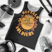 Honor Buffalo Soldiers Men Tank Top African American Cavalry Black Version - Wonder Print Shop