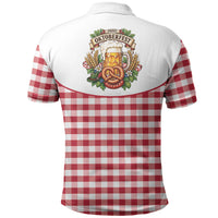 Oktoberfest Polo Shirt Country Cowboy Style Red Version