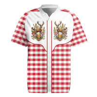 Oktoberfest Rugby Jersey Country Cowboy Style Red Version