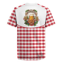 Oktoberfest Rugby Jersey Country Cowboy Style Red Version