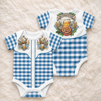 Oktoberfest Baby Onesie Country Cowboy Style Blue Version