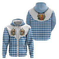 Oktoberfest Hoodie Country Cowboy Style Blue Version