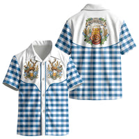 Oktoberfest Kid Hawaiian Shirt Country Cowboy Style Blue Version