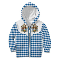 Oktoberfest Kid Hoodie Country Cowboy Style Blue Version