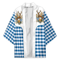 Oktoberfest Kimono Country Cowboy Style Blue Version