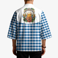 Oktoberfest Kimono Country Cowboy Style Blue Version