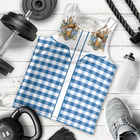 Oktoberfest Men Tank Top Country Cowboy Style Blue Version