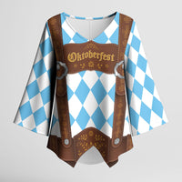 Personalized Lederhosen Oktoberfest Costume Kimono Sleeve Blouse