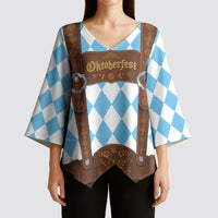 Personalized Lederhosen Oktoberfest Costume Kimono Sleeve Blouse