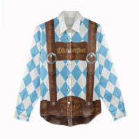 Personalized Lederhosen Oktoberfest Costume Women Casual Shirt