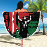 Happy Kenya Mashujaa Day Beach Blanket Honour Our Heroes, Heroines LT05 - Wonder Print Shop