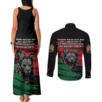 Happy Kenya Mashujaa Day Couples Matching Tank Maxi Dress and Long Sleeve Button Shirt Honour Our Heroes, Heroines LT05 - Wonder Print Shop