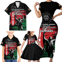 Happy Kenya Mashujaa Day Family Matching Short Sleeve Bodycon Dress and Hawaiian Shirt Honour Our Heroes, Heroines LT05 - Wonder Print Shop