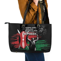 Happy Kenya Mashujaa Day Leather Tote Bag Honour Our Heroes, Heroines LT05 - Wonder Print Shop
