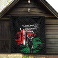 Happy Kenya Mashujaa Day Quilt Honour Our Heroes, Heroines LT05 - Wonder Print Shop