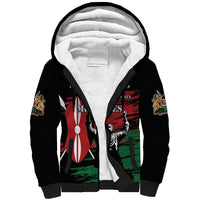 Happy Kenya Mashujaa Day Sherpa Hoodie Honour Our Heroes, Heroines LT05 - Wonder Print Shop