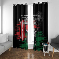 Happy Kenya Mashujaa Day Window Curtain Honour Our Heroes, Heroines LT05 - Wonder Print Shop