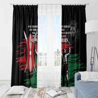 Happy Kenya Mashujaa Day Window Curtain Honour Our Heroes, Heroines LT05 - Wonder Print Shop