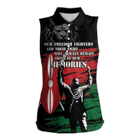 Happy Kenya Mashujaa Day Women Sleeveless Polo Shirt Honour Our Heroes, Heroines LT05 - Wonder Print Shop