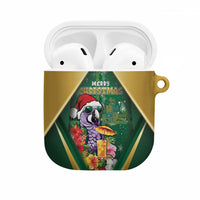 Dominica Christmas AirPods Case Funny Santa Sisserou Parrot - Wonder Print Shop