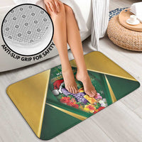 Dominica Christmas Bathroom Set Funny Santa Sisserou Parrot - Wonder Print Shop