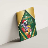 Dominica Christmas Canvas Wall Art Funny Santa Sisserou Parrot - Wonder Print Shop