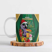 Dominica Christmas Ceramic Mug Funny Santa Sisserou Parrot - Wonder Print Shop