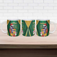 Dominica Christmas Ceramic Mug Funny Santa Sisserou Parrot - Wonder Print Shop