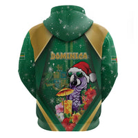Dominica Christmas Hoodie Funny Santa Sisserou Parrot - Wonder Print Shop