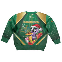 Dominica Christmas Kid Ugly Christmas Sweater Funny Santa Sisserou Parrot - Wonder Print Shop