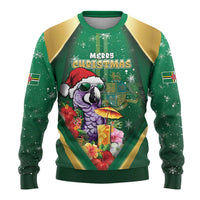Dominica Christmas Ugly Christmas Sweater Funny Santa Sisserou Parrot - Wonder Print Shop