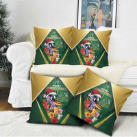 Dominica Christmas Pillow Cover Funny Santa Sisserou Parrot - Wonder Print Shop