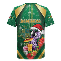 Dominica Christmas Rugby Jersey Funny Santa Sisserou Parrot - Wonder Print Shop