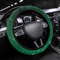 Dominica Christmas Steering Wheel Cover Funny Santa Sisserou Parrot - Wonder Print Shop