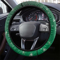 Dominica Christmas Steering Wheel Cover Funny Santa Sisserou Parrot - Wonder Print Shop