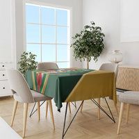 Dominica Christmas Tablecloth Funny Santa Sisserou Parrot - Wonder Print Shop