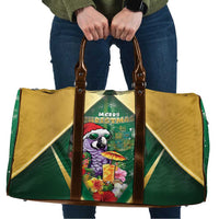 Dominica Christmas Travel Bag Funny Santa Sisserou Parrot - Wonder Print Shop