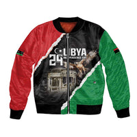 Happy Libya Independence Day Bomber Jacket Libya In My Heart LT05 - Wonder Print Shop